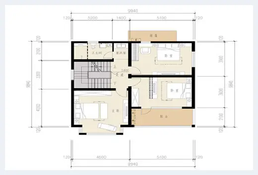 自建房 | 三层半别墅图纸，带大露台设计，实用又精致！ | 自建房