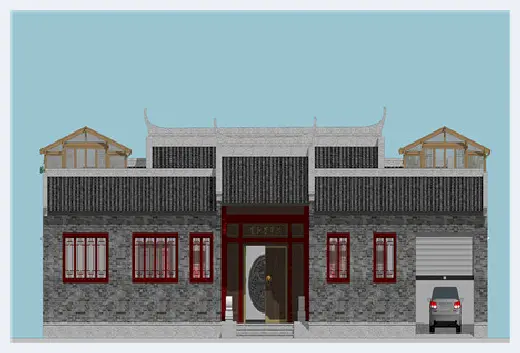 农村自建房 | 四合院别墅设计图，别致中式风这里有！ | 农村自建房