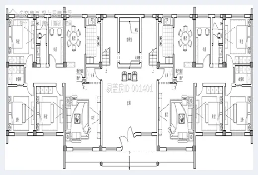 自建房 | 双拼共堂屋别墅设计图，隔壁家都羡慕哭了！ | 自建房