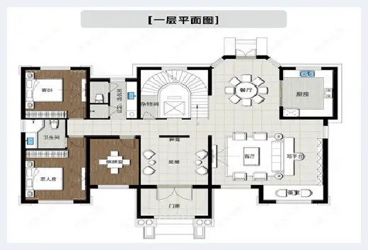 自建房科普 | 有堂屋的别墅设计图纸，开阔舒适，农村建房可选！ | 自建房科普