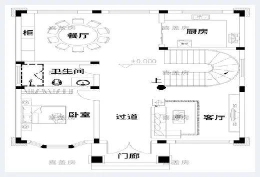 自建房常识 | 10x13米农村自建房设计图，第五款带泳池的设计非常抢眼！ | 自建房常识