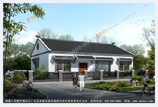 自建房 | 农村10万左右的一层别墅长啥样？有庭院还有储藏室？ | 自建房