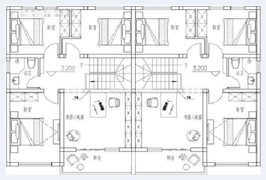 自建房知识 | ​5款双拼别墅设计图，兄弟俩的建房首选 | 自建房知识