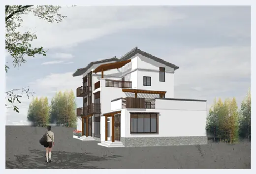 自建房科普 | ​中式别墅图纸设计图分享，最美宅院都在这 | 自建房科普