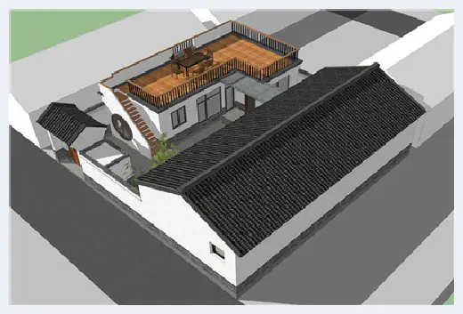 农村自建房 | 四合院别墅设计图，别致中式风这里有！ | 农村自建房
