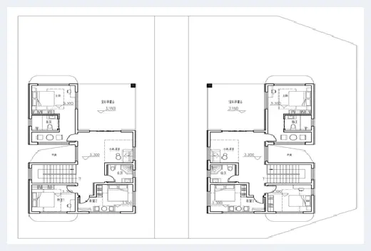 自建房指南 | 二层双拼别墅设计图纸大全，兄弟俩合建首选 | 自建房指南