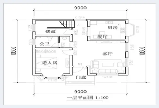 自建房知识 | 100平别墅图纸，精巧又美观，适合农村自建！ | 自建房知识