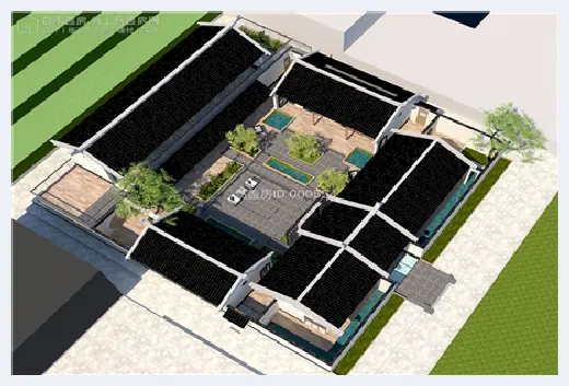 自建房科普 | ​中式别墅图纸设计图分享，最美宅院都在这 | 自建房科普