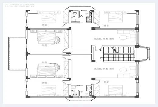 自建房学堂 | 双拼别墅图纸设计图，2020最新款兄弟双拼房屋户型图 | 自建房学堂