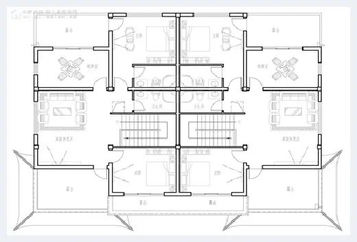 农村自建房 | 农村超实用双拼别墅设计，兄弟一块住别墅更快乐！ | 农村自建房