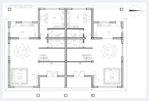 城市自建房 | 双拼别墅设计图纸精选，一家人建房这几套就够了！ | 城市自建房