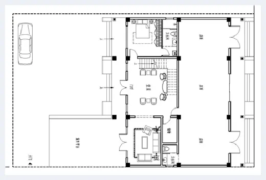 自建房学堂 | ​二层半带车库别墅图纸推荐，含全套施工图纸，看中了就建房！ | 自建房学堂