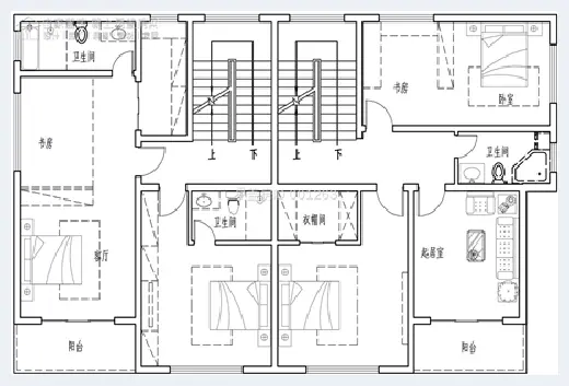 城市自建房 | 双拼别墅设计图纸精选，一家人建房这几套就够了！ | 城市自建房