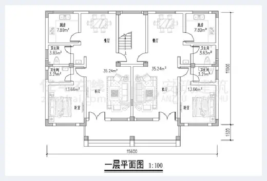 自建房指南 | 农村双拼小别墅设计图，两兄弟的最佳建房选择 | 自建房指南