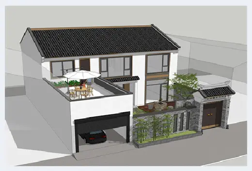 自建房百科 | 2021年必看的庄园级二层别墅，有庭院有车库才能算豪宅！ | 自建房百科