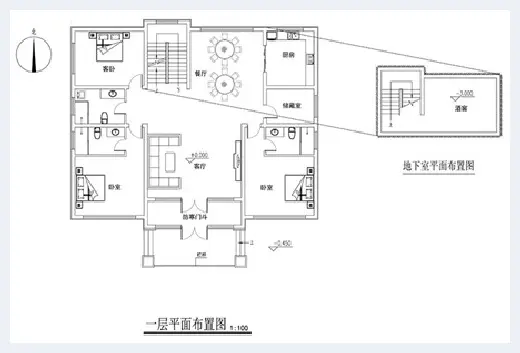 自建房资料 | 农村自建房带地下室户型图，建好不愁不亮眼！ | 自建房资料