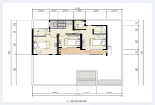 自建房学堂 | 二层砖混结构别墅图纸，露台加车库设计，农村建房必选！ | 自建房学堂