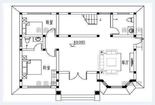 自建房资料 | 二层楼别墅设计图，新颖造型，肯定没人说土！ | 自建房资料