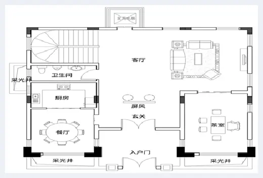 自建房百科 | 2021年农村新中式四层别墅设计，自带地下室超实用！ | 自建房百科