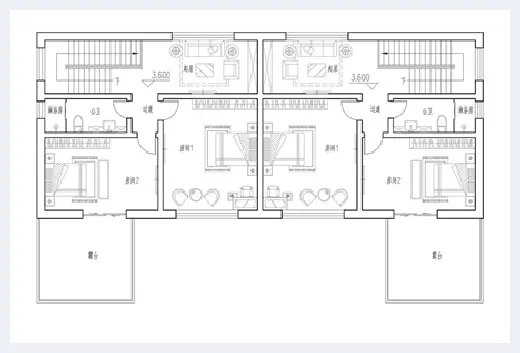 自建房指南 | 二层双拼别墅设计图纸大全，兄弟俩合建首选 | 自建房指南