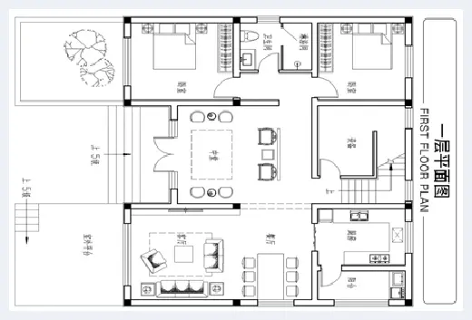 城市自建房 | ​中式别墅二层设计图纸，这里有农村最好看的两层楼 | 城市自建房