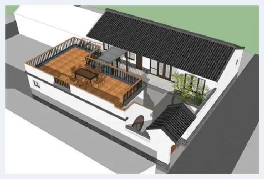农村自建房 | 四合院别墅设计图，别致中式风这里有！ | 农村自建房