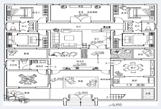 自建房教程 | ​三合院别墅设计图，这才是新农村该有的模样 | 自建房教程