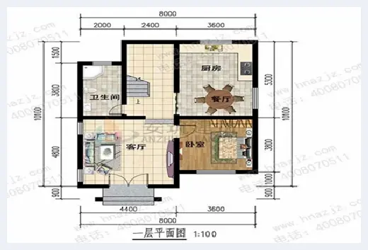 自建房 | ​8米×10米农村自建房设计图，小户型也有大气派 | 自建房