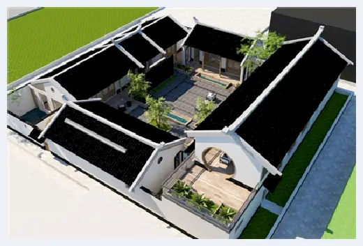 自建房科普 | ​中式别墅图纸设计图分享，最美宅院都在这 | 自建房科普