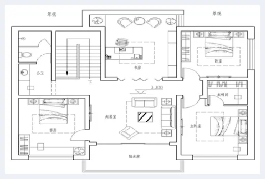 自建房学堂 | ​农村自建房二层设计效果图大全，带阳光房的设计谁能不爱 | 自建房学堂