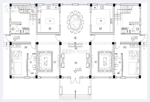 自建房 | 双拼共堂屋别墅设计图，隔壁家都羡慕哭了！ | 自建房