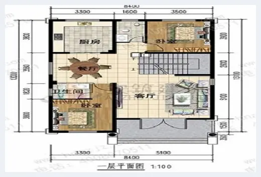 自建房知识 | 2020流行的8米x13米农村自建房图分享，快收藏不会错！ | 自建房知识