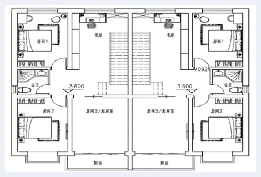 自建房教程 | ​适合兄弟建的农村双拼别墅设计图，分分钟秒杀其他小别墅 | 自建房教程