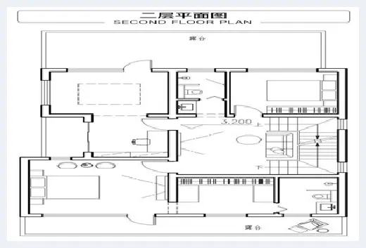 自建房教程 | 二层半带露台别墅图纸，有了这几款建房不愁了！ | 自建房教程