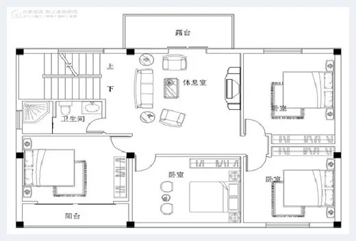 自建房 | 三层半别墅图纸，带大露台设计，实用又精致！ | 自建房