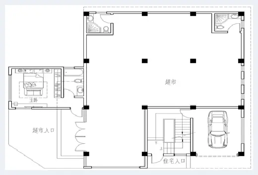 自建房百科 | 农村小别墅图纸带超市的该怎么设计？合理规划，效果美观 | 自建房百科