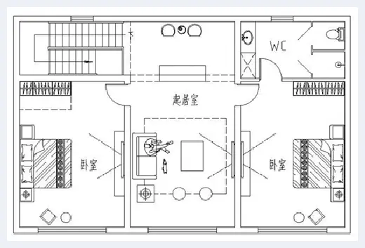 城市自建房 | ​中式别墅二层设计图纸，这里有农村最好看的两层楼 | 城市自建房