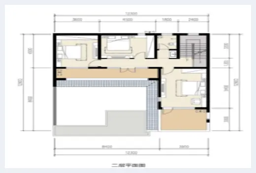 自建房学堂 | 二层砖混结构别墅图纸，露台加车库设计，农村建房必选！ | 自建房学堂