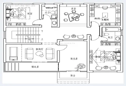 城市自建房 | ​二层三合院新中式别墅设计图，别致简约，赶紧收藏了 | 城市自建房