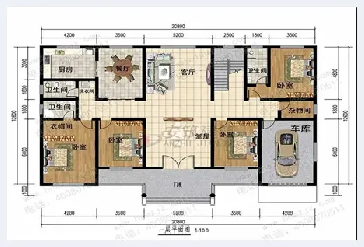 自建房学堂 | 农村一层别墅设计图，第四套16万就能建好 | 自建房学堂