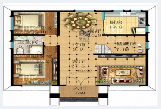 自建房资料 | 110平米新农村自建房设计图，带露台的设计，实用又美观！ | 自建房资料