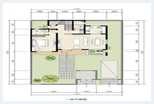 自建房学堂 | 二层砖混结构别墅图纸，露台加车库设计，农村建房必选！ | 自建房学堂