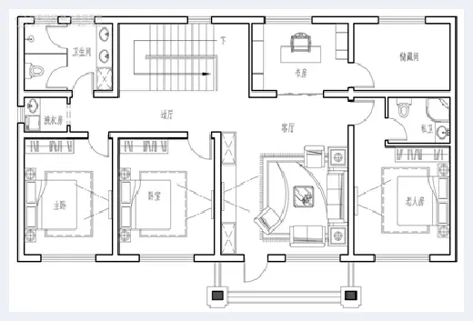 自建房学堂 | 新中式二层别墅设计图纸分享，新农村就该这么建！ | 自建房学堂