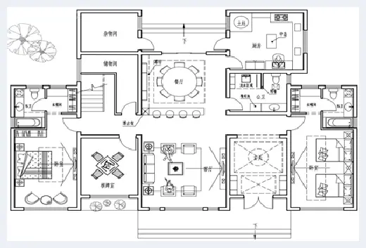 自建房学堂 | 新中式二层别墅设计图纸分享，新农村就该这么建！ | 自建房学堂