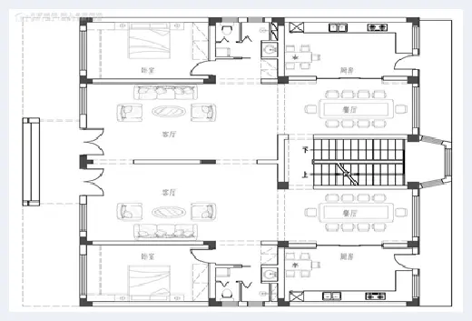 自建房学堂 | 双拼别墅图纸设计图，2020最新款兄弟双拼房屋户型图 | 自建房学堂