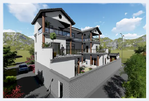 自建房科普 | ​中式别墅图纸设计图分享，最美宅院都在这 | 自建房科普