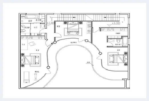 自建房学堂 | ​二层半带车库别墅图纸推荐，含全套施工图纸，看中了就建房！ | 自建房学堂