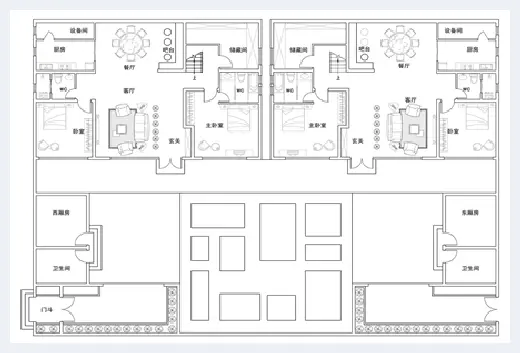 自建房指南 | 二层双拼别墅设计图纸大全，兄弟俩合建首选 | 自建房指南