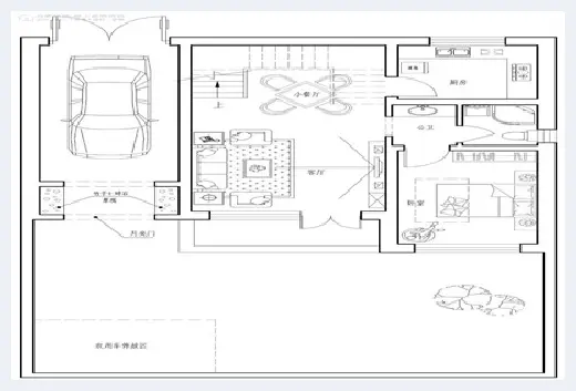 自建房学堂 | 二层砖混结构别墅图纸，露台加车库设计，农村建房必选！ | 自建房学堂